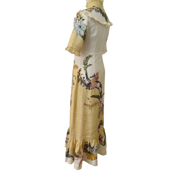 ALEMAIS OLEANDER MIDI DRESS US 4 AU 8 - Picture 7 of 8